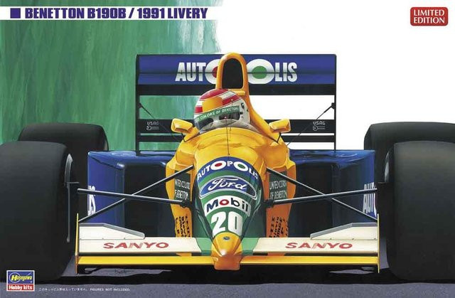 Hasegawa Benetton B190B, Fahrzeug, 1:24, Bunt / Mehrfarbig - Bild 1