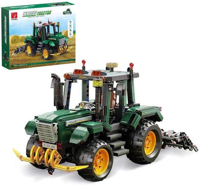 Radtraktor Bausteine Farm LKW, mechanisches Fahrzeug, 1.204 Teile, ab 6 Jahren - Bild 1