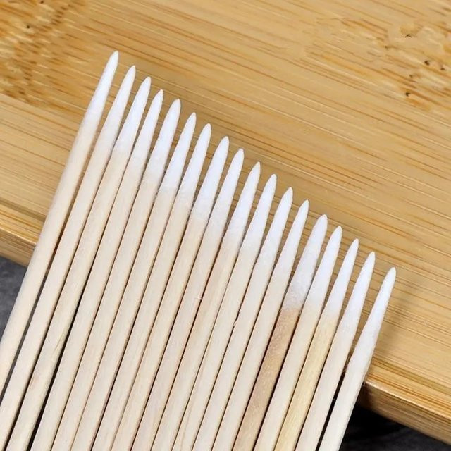 Chfeng Nagel Holzstäbchen und Wattesstäbchen für Nagelpflege und Make-up, Unisex - Bild 1