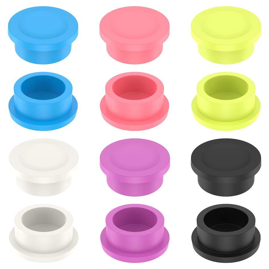 Willstar Silikon Flaschenstopper für 3ml Glasfläschchen, 12 Stück, Wiederverwendbare Dichtungskapellen zur Frischeerhaltung - Bild 2