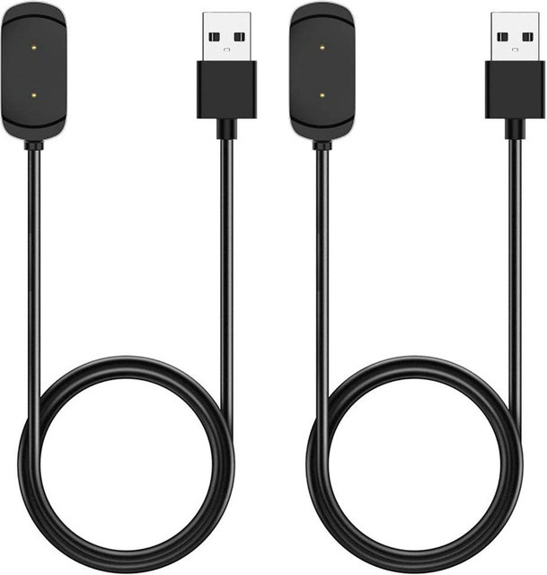 Amazfit Ersatzladegerät, 2er-Pack, Schwarz, USB, GTS GTR T-REX - Bild 1