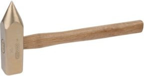 KS Tools BRONZEplus Loch- und Durchschläger aus Messing mit Hickorystiel, Gold - Bild 1