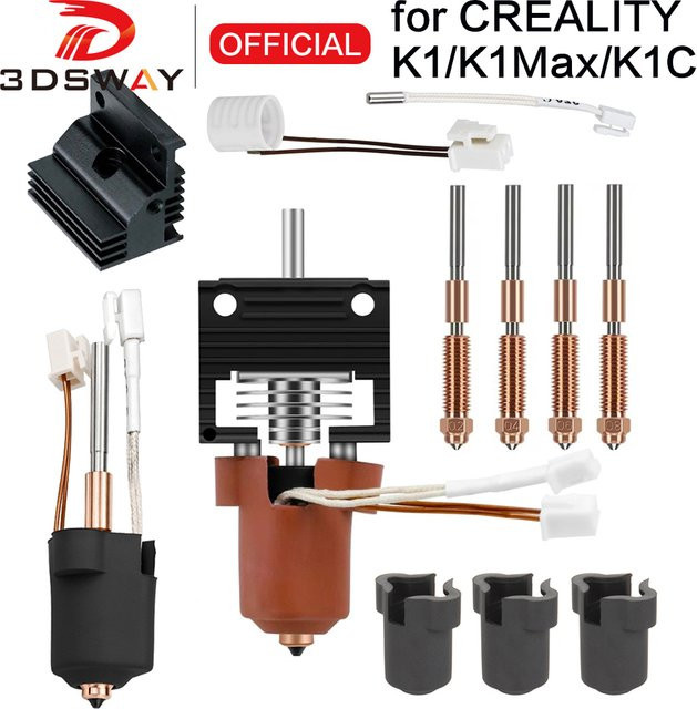Creality Hotend Keramik-Heizblock mit Quick-Swap Düse Kit für K1C und K1 Max 3D-Drucker Ersatzteile - Bild 1