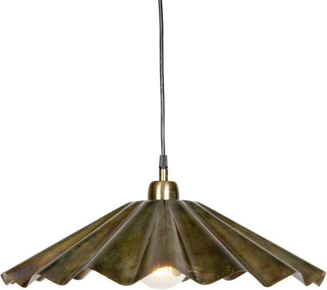 PR Home Aira Pendelleuchte in Gold/Messing mit organischer Wellenform und E27 Fassung - Bild 1