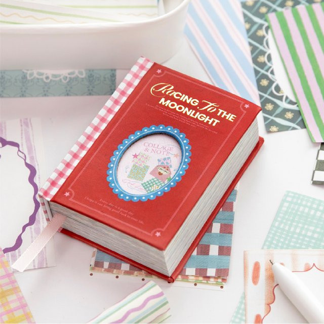 100 Stück Moonlight Wish Notizblöcke mit Grundraster-Muster in Multicolour für Scrapbooking und DIY-Journaling - Bild 1