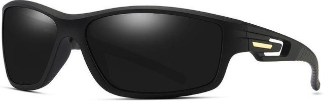 AORON Sonnenbrille, Herren, Vollrand, rechteckig, Kunststoff, schwarz, polarisiert - Bild 1