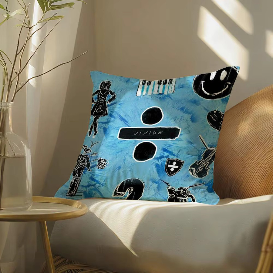Ed Singer S-Sheeran Kissenbezug aus weichem Plüsch in Schwarz oder Blau, quadratisch, Breite: 30 cm, Höhe: 30 cm, Tiefe: 30 cm - Bild 4