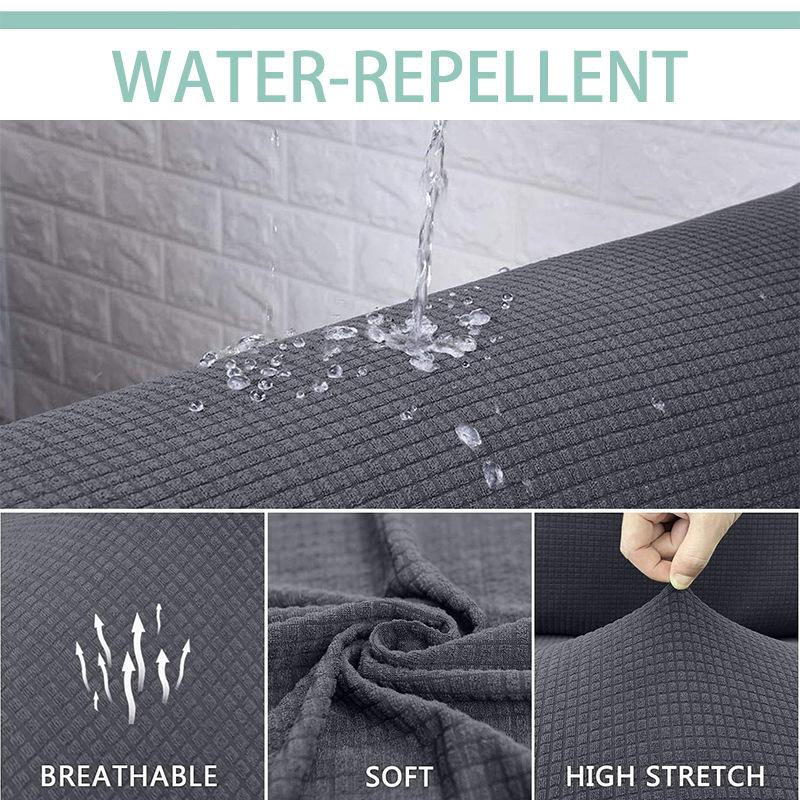 Wasserdichter und elastischer Sofakissenbezug von Super Six in Grau für 1-Sitzer Sofas, Breite: 90-130 cm - Bild 3
