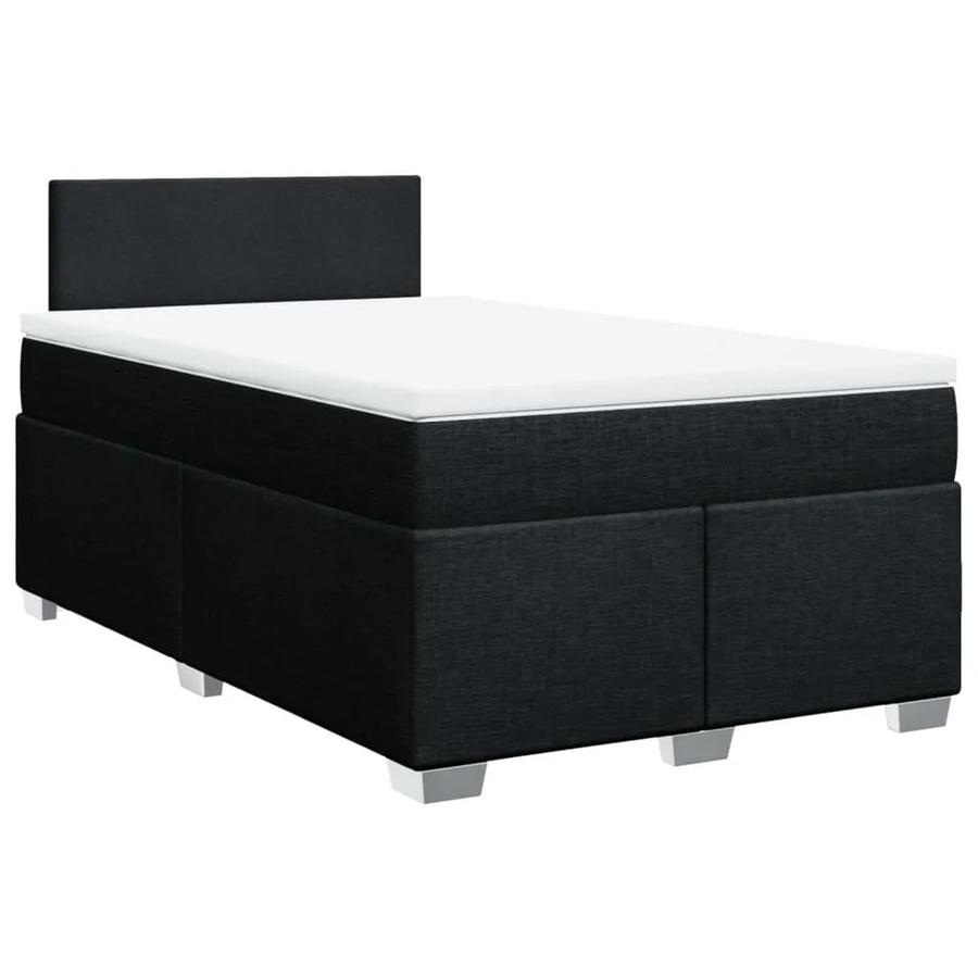 vidaXL Boxspringbett mit Matratze Hybrid-Design in Schwarz, B/T/H: 120 x 200 x 76,7 cm - Bild 2