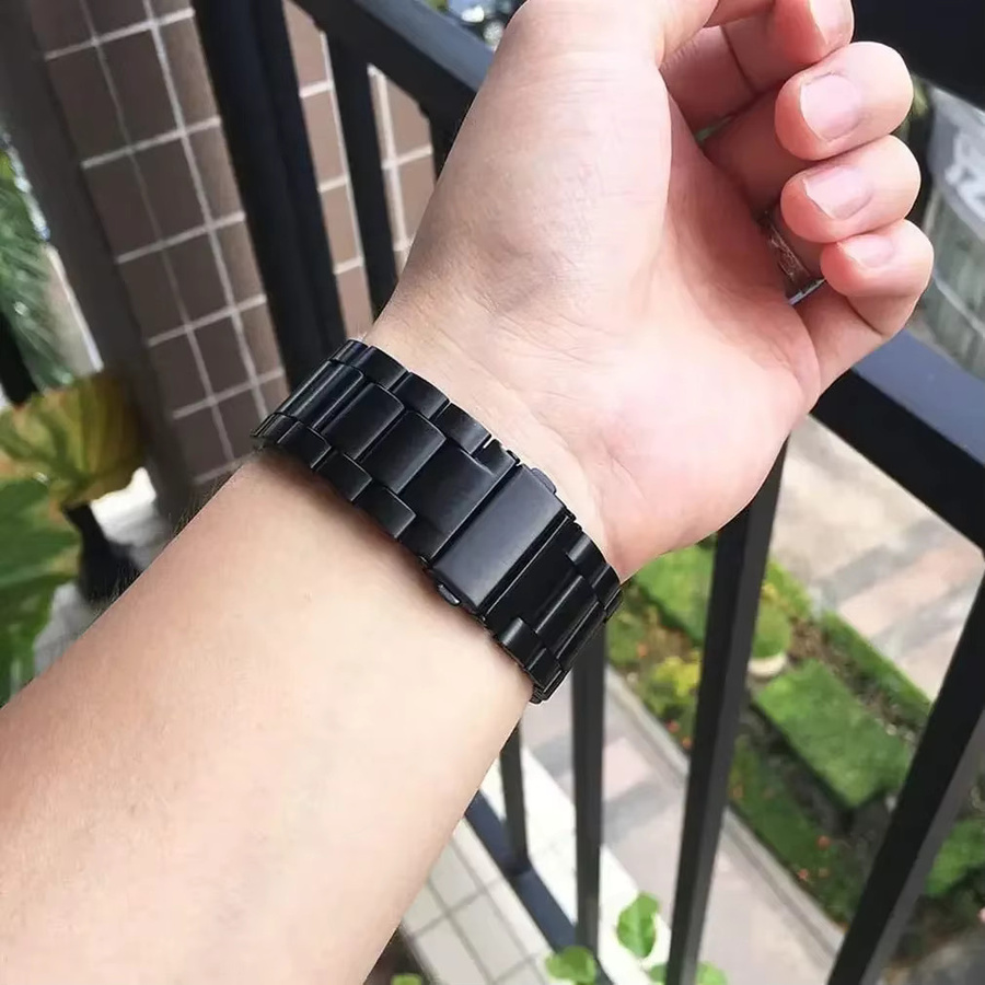 Haylou Uhrenarmband Edelstahl, 22 mm, Schwarz, Unisex - Bild 4