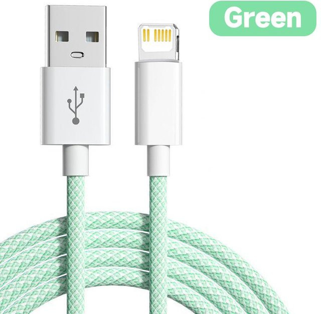 Apple USB-C auf Lightning Schnellladekabel 20W in Grün, 2m Länge - Bild 1