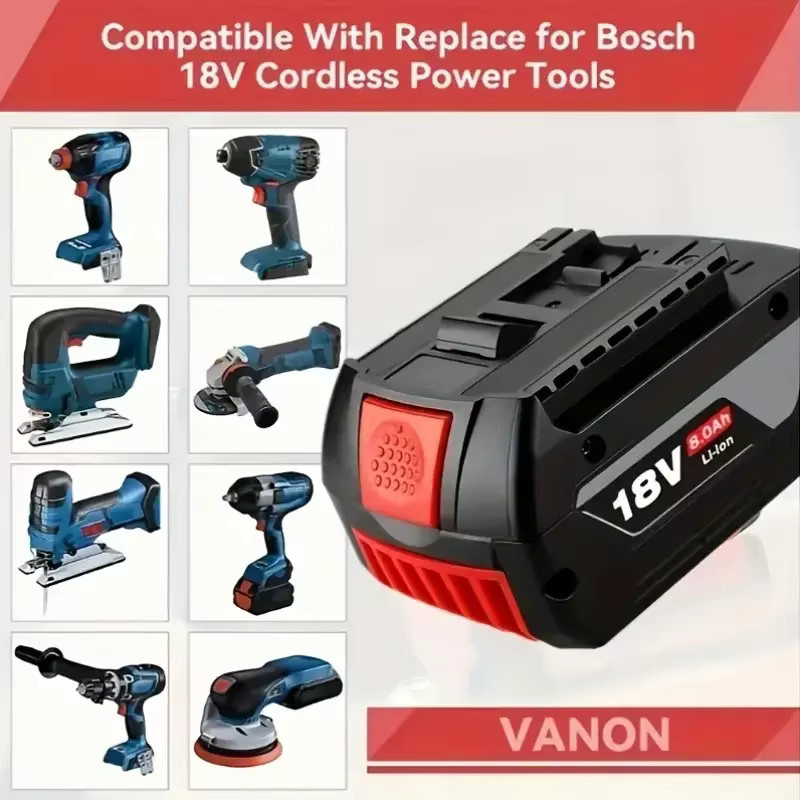 Bosch Professional 18V Akku GBA 18V 8Ah in Schwarz mit Ladestandsanzeige - Bild 5