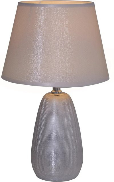 Näve Tischleuchte Simply Ceramics aus Keramik in Silber, B/T/H: 10 x 10 x 37 cm - Bild 1