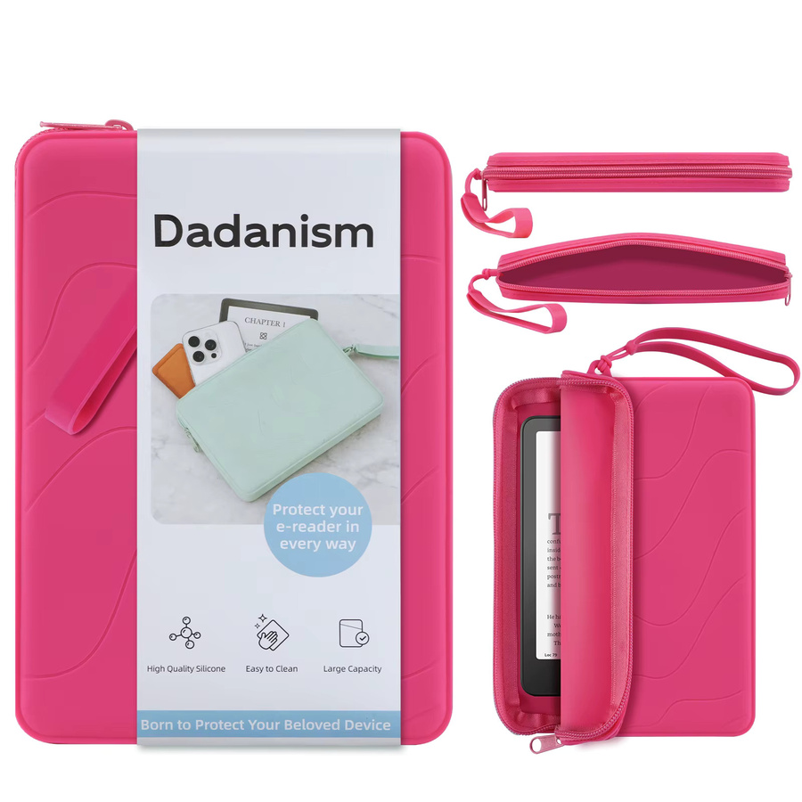Silikonkupplung in Pink für 6-7 Zoll E-Reader wie Kindle Paperwhite, Kindle Colorsoft Signature Edition, Kobo und Nook - Bild 2