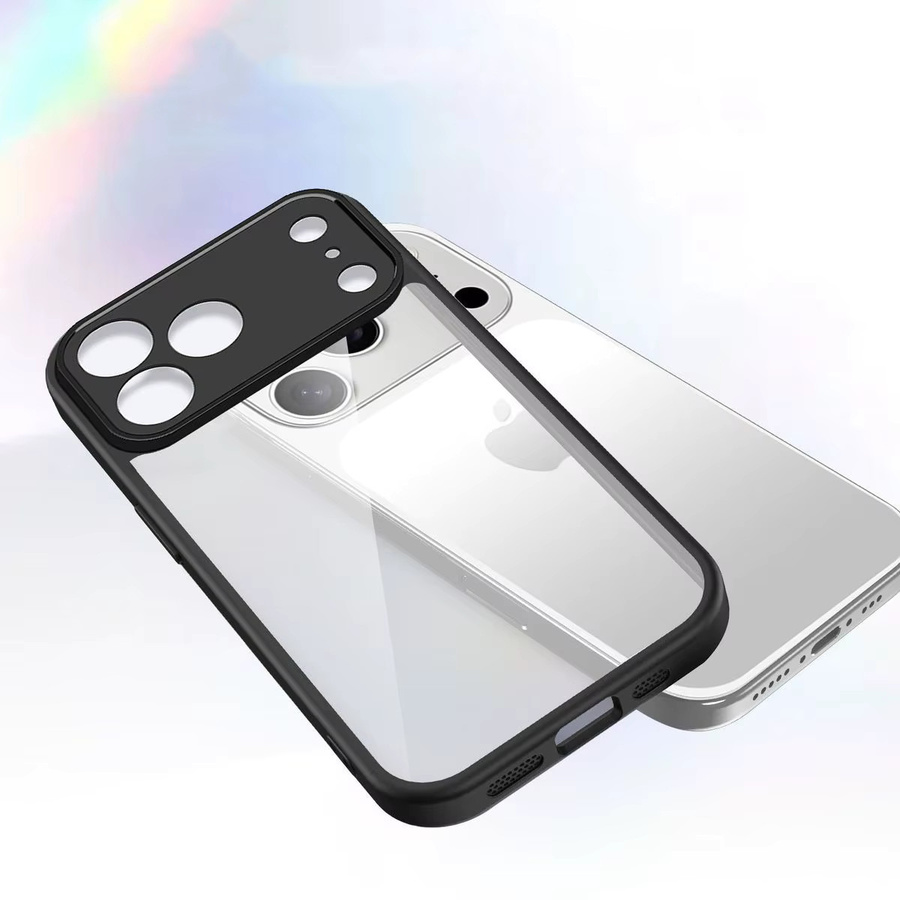 Stoßdämpfende Silikon-Schutzhülle für Apple iPhone 17 Pro Max und iPhone 17 Pro, transparente matte Rückseite mit harter Abdeckung - Bild 3