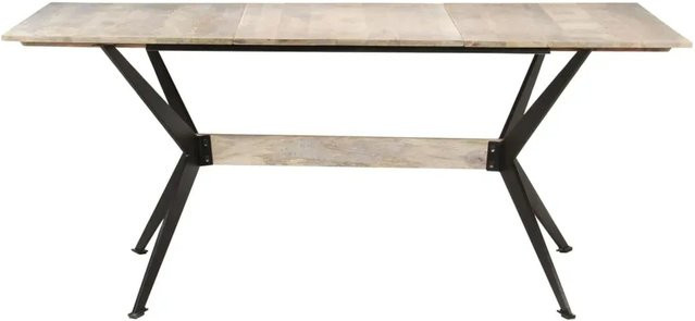 vidaXL Esstisch aus Massivholz Mango in Braun, B/T/H: 180 x 90 x 76 cm - Bild 1