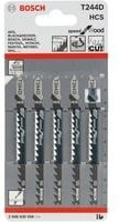Bosch Stichsägeblatt T 244 D Speed for Wood HCS für Holz, 5er-Pack, 100 mm, Silber - Bild 2