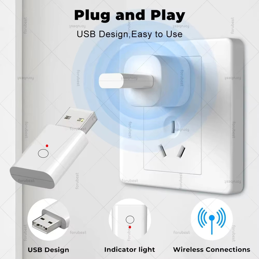 Forubest ZigBee 3.0 Signal Repeater USB Signal Verstärker in Weiß für Tuya Smart Life Gateway und Smart Home Automatisierung - Bild 3