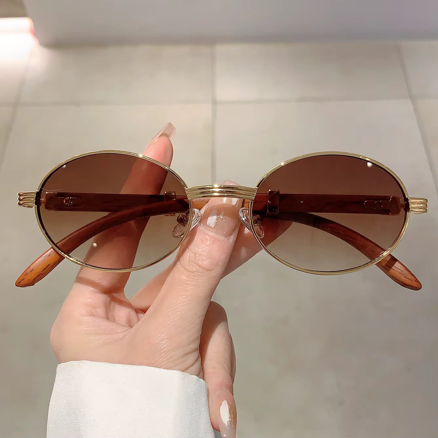 KAMMPT Sonnenbrille, oval, Metall, Vollrand, grün - Bild 1