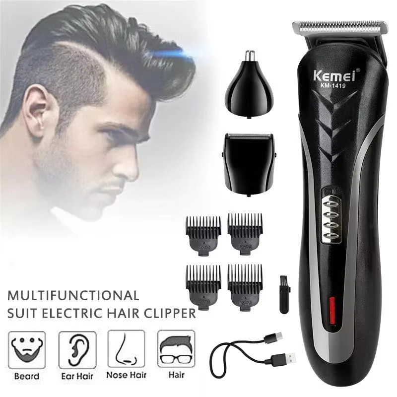 Kemei 3-in-1 Haarschneidemaschine, Schwarz, Herren - Bild 2