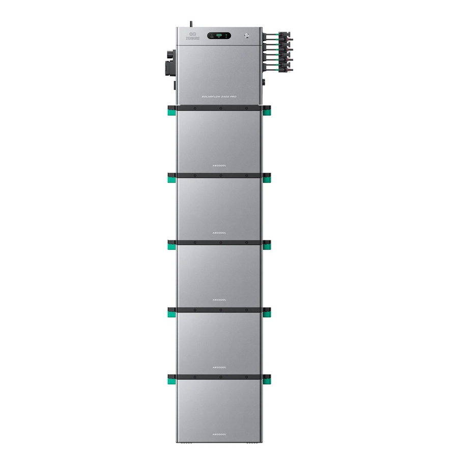 Zendure SuperCharged SolarFlow 2400 Pro Balkonkraftwerk mit 5 AB3000L in Silver und Grey mit bidirektionalem AC Ausgang bis 2400W - Bild 2