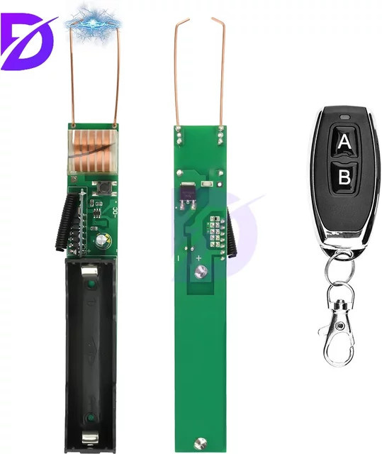 diymore DC 3,7V Zündsteuermodul mit integrierter Batterie und 50 Meter Fernbedienung, Lichtbogenzünder mit Boost-Spule und Entlademodul - Bild 1
