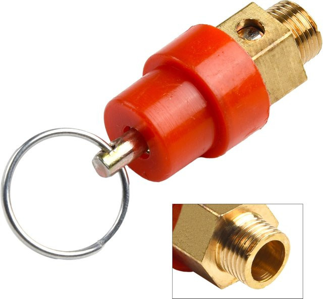 DAZZLEEX Sicherheitsventil aus Messing für Luftkompressoren und Luftpumpen, Farbe: Gold, 120psi - Bild 1