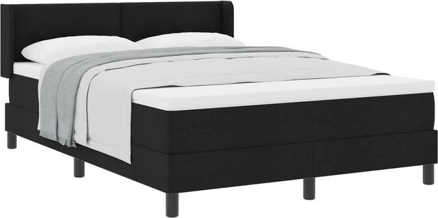 vidaXL Boxspringbett mit Matratze Schwarz B/T/H: 160 x 200 x 28 cm - Bild 1