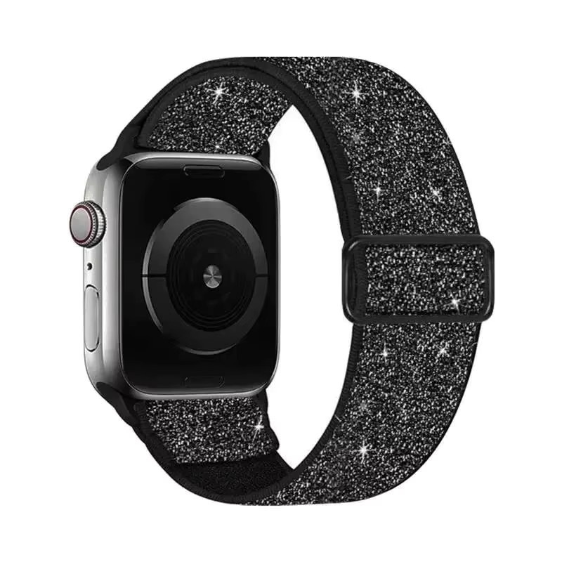 JBAILI Uhrenarmband Nylon, Schwarz, Unisex - Bild 2