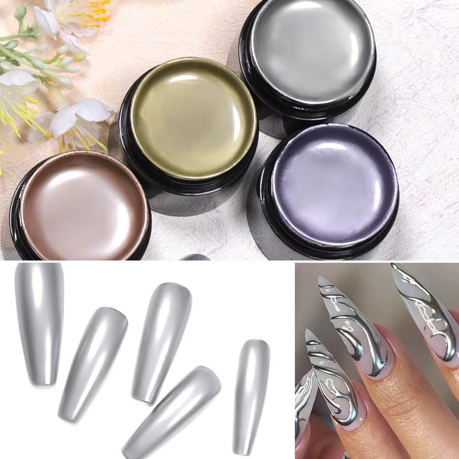 Four Lily Metallic-Malerei-Gel, Chrom, Gold, Silber, Roségold - Bild 4