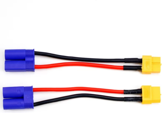XT60 auf EC5 Stecker Adapter Ladekabel mit 14AWG Blei Draht 10 cm für ISDT Stil Ladegeräte, Multicolor - Bild 1