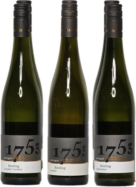 Weingut Schmidt Riesling, trocken, Weißwein, 2023, 6 x 0,75 l - Bild 1