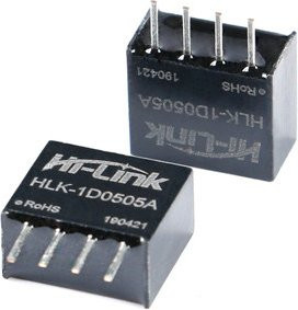 Isoliertes DC-DC-Stromversorgungsmodul HLK-Serie, 1 W, SIP, Schwarz - Bild 1