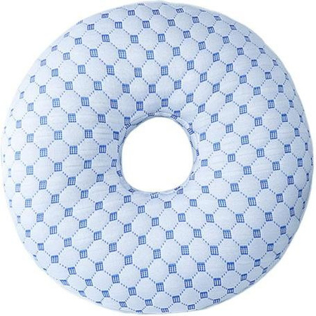 Ohrlochkissen von jikaixiang für Seitenschläfer, weiches Donut-Kissen in Blau zur Linderung von Ohrenschmerzen und Druckstellen