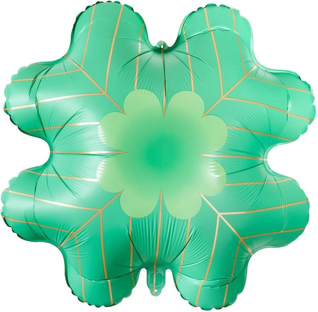 Rico Design Folienballon Kleeblatt in Grün, Höhe: 70 cm - Bild 1