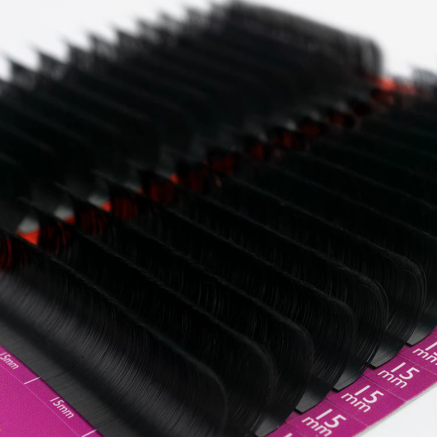 Comelylash Wimpernverlängerungen, 16-reihig, Schwarz, Matt, Unisex - Bild 4