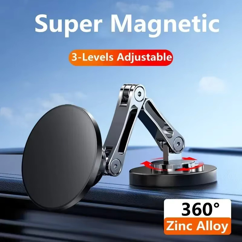 Magnetische Universal Auto Halterung aus Legierung für Dashboard und Smartphone in Schwarz - Bild 2