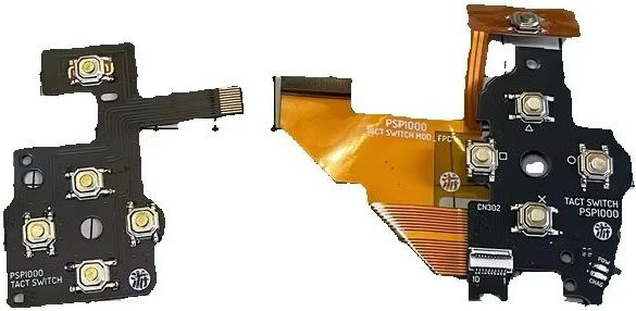 PSP1000 Microswitch-Kit mit originalen Alps-Mikroschaltern in Schwarz - Bild 1