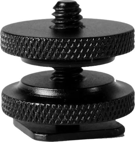 Kamera-Blitzschuhadapter auf 1/4"-20 Stativschraubenadapter für GoPro Hero 13 12 11 10, DJI Action 4 3 und Insta360 X4 X3 in Schwarz - Bild 1