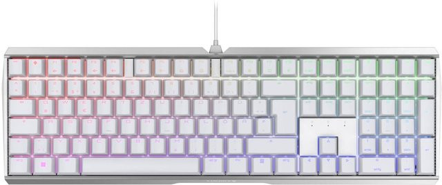 Cherry MX 3.0S RGB Mechanische Tastatur in Weiß mit MX Red Switches - Bild 1