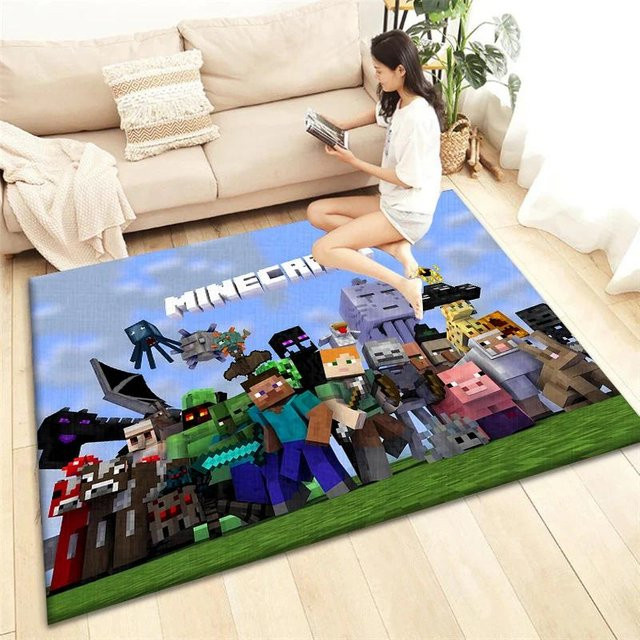 Karpetti Rutschfester Teppich mit Kinder-Motiv in Multicolour, Maschinenwebend, B/B: 120 x 80 cm - Bild 1