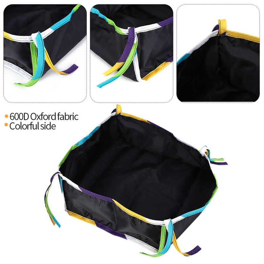 TOMTOP JMS Aufbewahrungskorb für Kinderwagen und Buggy aus 600D Oxford-Gewebe, Schwarz - Bild 3