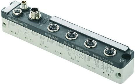 Weidmüller SAI-AU M12 SB 2COUNTER Sensor/Aktorbox aktiver Verteiler mit M12 Buchse in Grau - Bild 1