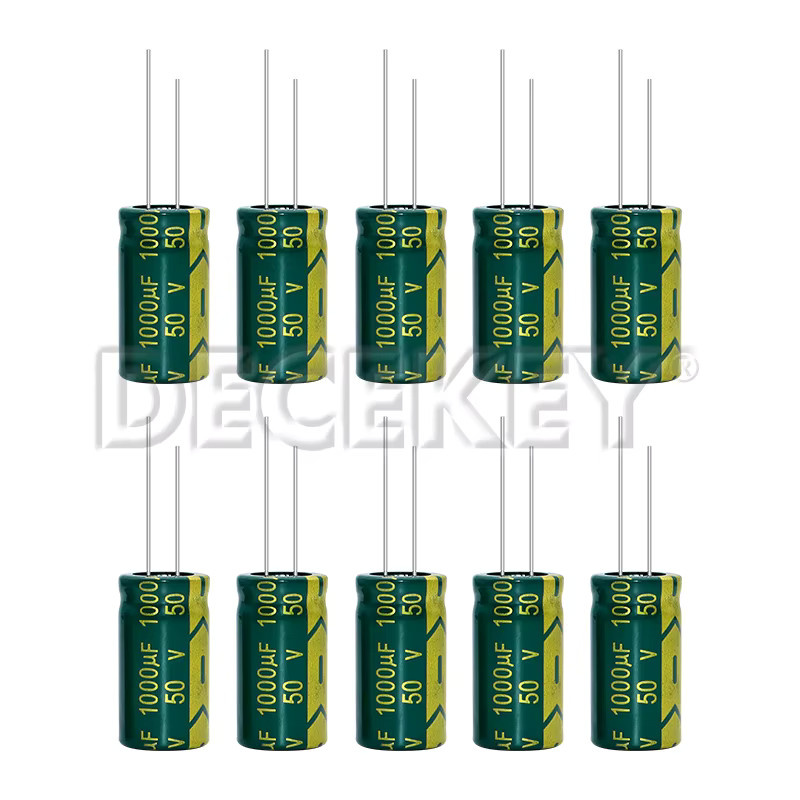 DECEKEY 10er Set Aluminium-Elektrolytkondensatoren mit niedriger ESR und hoher Frequenz, Multicolour - Bild 2