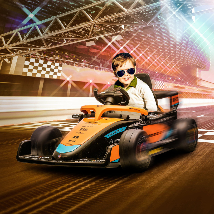 AIYAPLAY McLaren Kinderauto, Orange, mit Fernbedienung, ab 3 Jahre - Bild 2