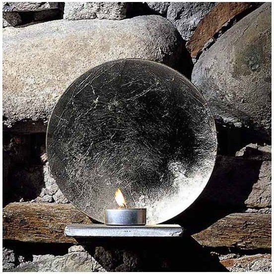 Catellani & Smith Luna Tischleuchte in Blattsilber aus Metall - Bild 1