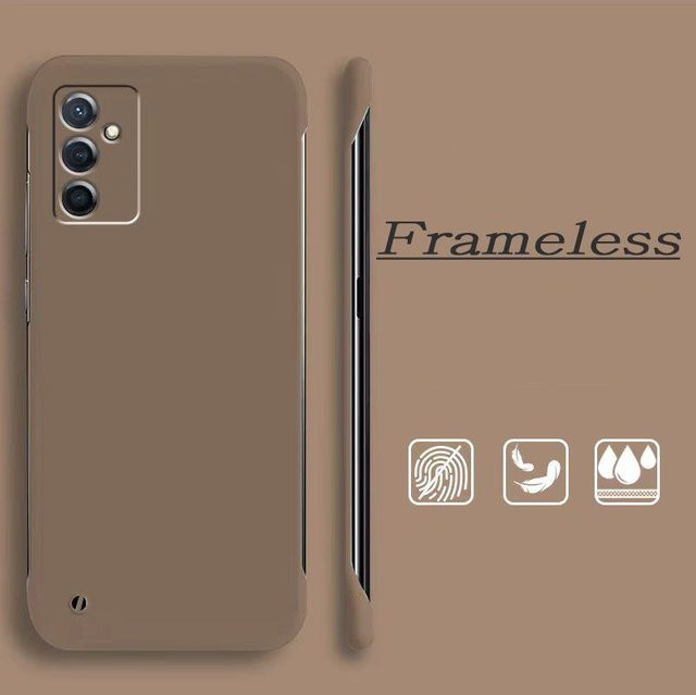 Rahmenlose Schutzhülle aus hartem Scrub-PC für Samsung Galaxy A55 A15 A05S A54 A34 A24 A14 A53 A33 A23 A13 A52 A32 A12 A51 A31 A21S A50 A30 A50S in Kaffeebraun - Bild 1
