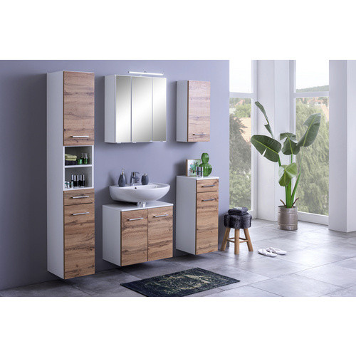 HELD MÖBEL Hängeschrank Paris in Eiche Weiß Multicolour, B/H/T: 30 x 64 x 20 cm - Bild 2