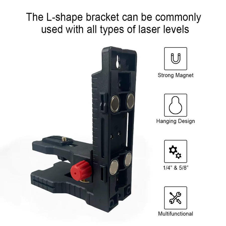 Heipoe DJ800Z Laser-Nivellierhalterung, L-förmig, multifunktional, verstellbar und magnetisch - Bild 2