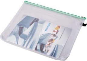 Eichner Reißverschluss-Sammelbeutel B4 aus grünem, nylonverstärktem PVC, Breite: 38,0 cm, Höhe: 28,5 cm - Bild 1